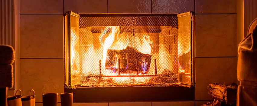 Mendota Hearth Landscape Fireplace Installation in Cockeysville, Maryland